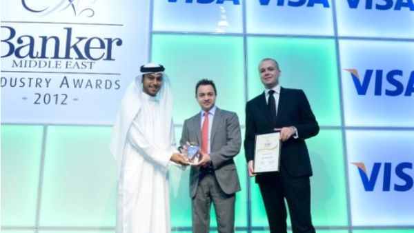 Dr. Adnan Chilwan, Deputy Chief Executive Officer, DIB receiving the award for Best Islamic Bank Dr. Adnan Chilwan, Deputy Chief Executive Officer, DIB receiving the award for Best Islamic Bank