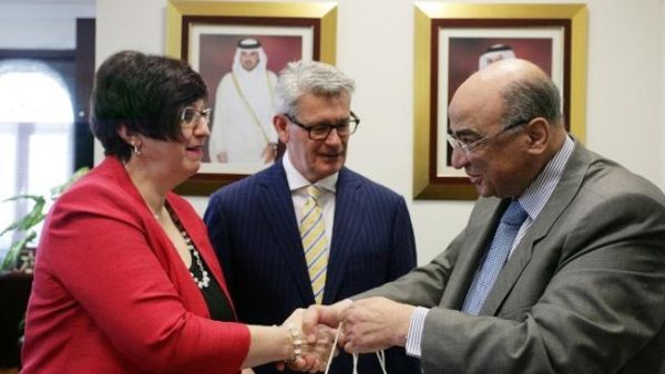 Fathy Saoud, Mr Robert Harding and Mrs Mary Jo Haddad