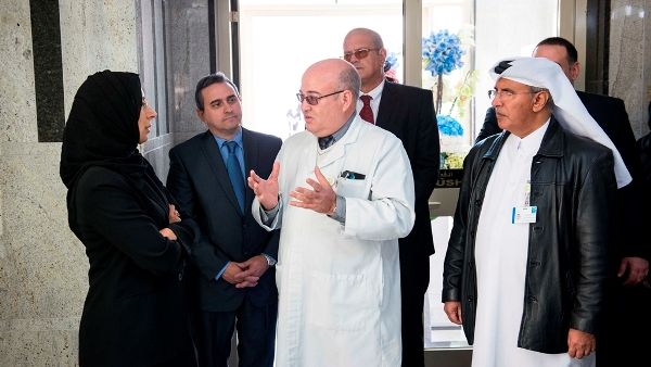 Dr Hanan with other HMC officials