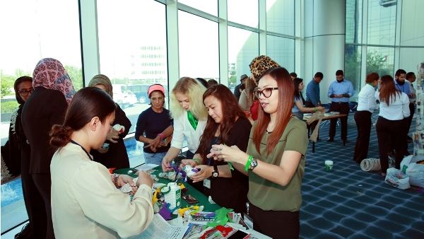 Dubai Investments employees create art out of waste with recycled material