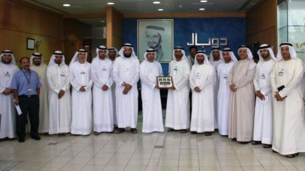 Group picture of Dubai Police delegation and Dubal staff members