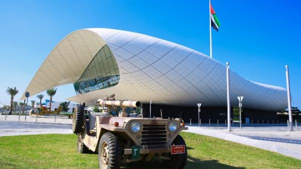 The exhibition highlights the efficiency and development of the UAE Armed Forces.