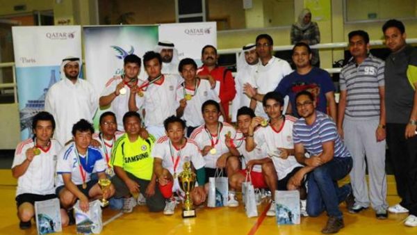 The competing teams during Emarat's sport day The competing teams during Emarat's sport day