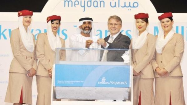 Skywards thanks a million raffle drawing at Dubai world cup