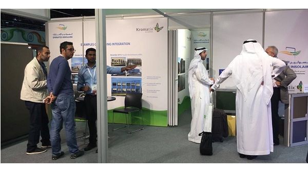 Emirates Insolaire LLC stand at Solar Middle East exhibition Emirates Insolaire LLC stand at Solar Middle East exhibition