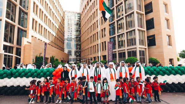 The ceremony was organised as part of the bank’s effort to join the nationwide UAE Flag Day campaign.