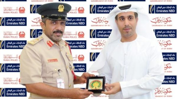 Mohammed Al Marri, Deputy Director of Community Services, Dubai Police and Saif Al Mansoori, Deputy Head - Group Marketing and Branding, Emirates NBD Mohammed Al Marri, Deputy Director of Community Services, Dubai Police and Saif Al Mansoori, Deputy Head - Group Marketing and Branding, Emirates NBD