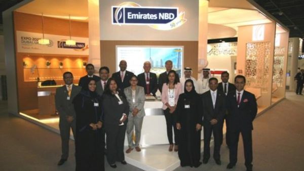 Emirates NBD officials at SIBOS 2013