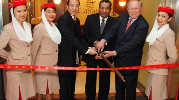 The opening of the Emirates first airport loung The opening of the Emirates first airport loung