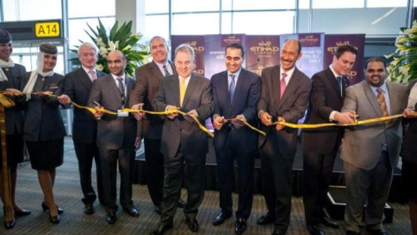 Etihad Airways Ribbon-cutting in Dulles