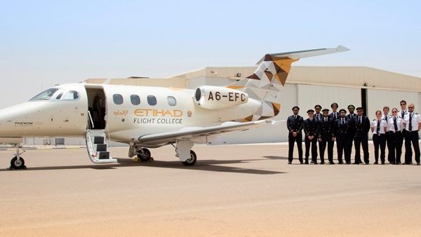 Etihad Flight College Cadet Pilots instructors and Phenom