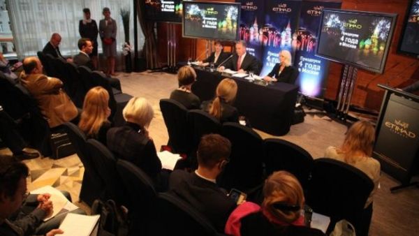 At a press conference in Moscow