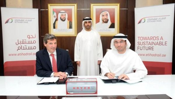 Etihad Rail-HOYER MoU Signing