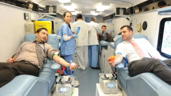 FGB employees during the blood donation FGB employees during the blood donation