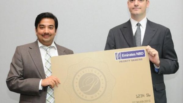 Frederic de Melker, Head of Priority Banking, Emirates NBD and Vikram Krishna, Head of Group Marketing & Customer Experience, Emirates NBD at the launch of the programme