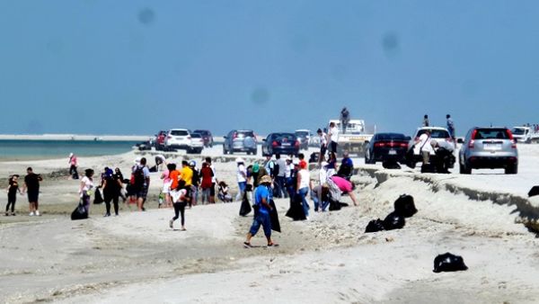 GIB beach clean-up at Nurana Island