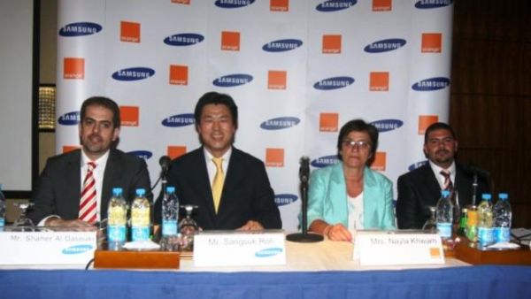 During Samsung and Orange Jordan press conference