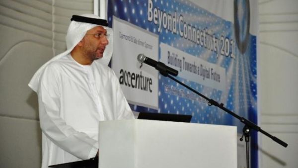 Mohamed Al Ghanim, TRA Director General, during his speech Mohamed Al Ghanim, TRA Director General, during his speech