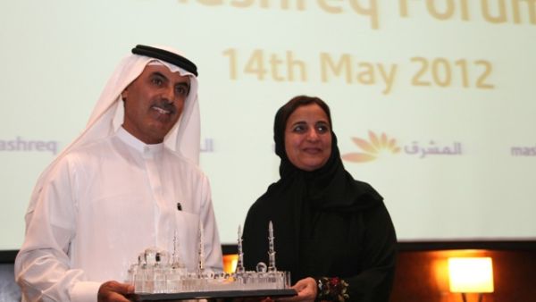 H.E. Sheikha Lubna with H.E. Abdul Aziz Al Ghurair