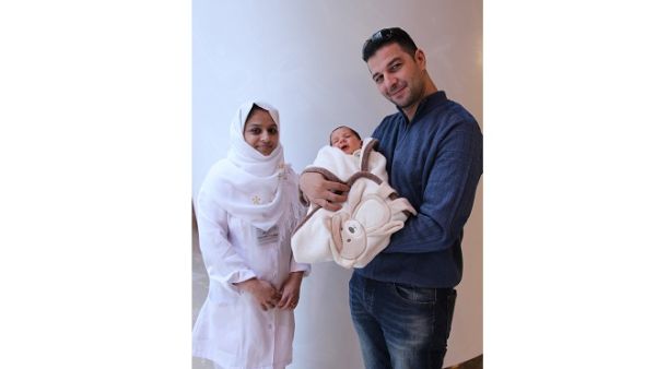 Baby Yassim Ahmed Abdelsalm was the patient who received care at the 100,000th outpatient visit.