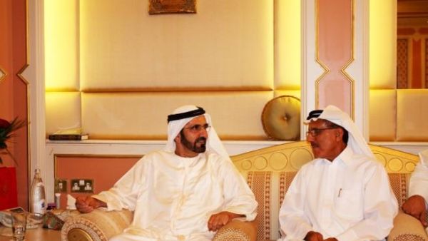 سمو الشيخ محمد بن راشد آل مكتوم وخلف الحبتور