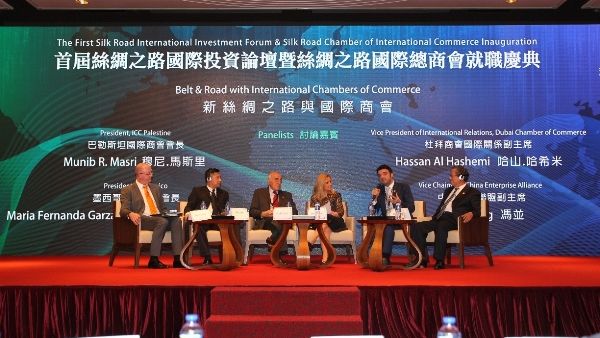 Hassan Al Hashemi during the Silk Road Forum in Hong Kong