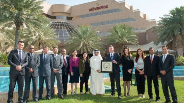 Hotel General Manager Daniel Kaan & Owner representative Mr. Salman Al Mahmeed with the award