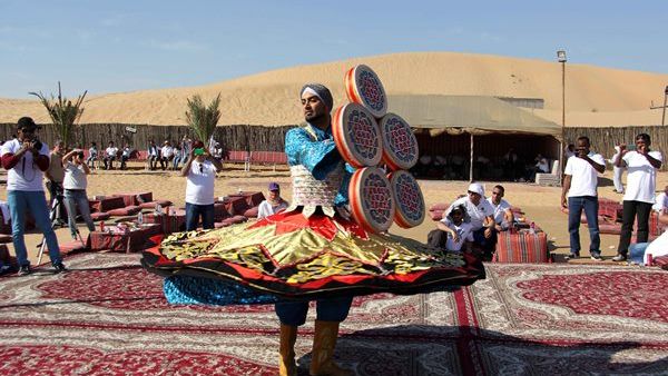 During cultural tourism and entertainment program