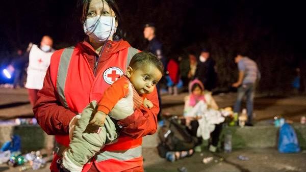 International Federation of Red Cross and Red Crescent Societies volunteer International Federation of Red Cross and Red Crescent Societies volunteer