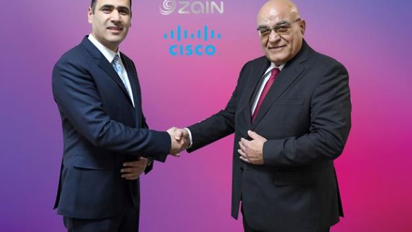Jihad Khoueiry, Sales Manager, Cisco, and Henri Kassab, Managing Director, Zain Group. Jihad Khoueiry, Sales Manager, Cisco, and Henri Kassab, Managing Director, Zain Group.