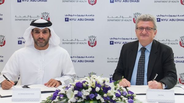 HE Mohamed Hamad Al Hameli, Undersecretary of DOH and Fabio Piano, Provost of NYU Abu Dhabi.