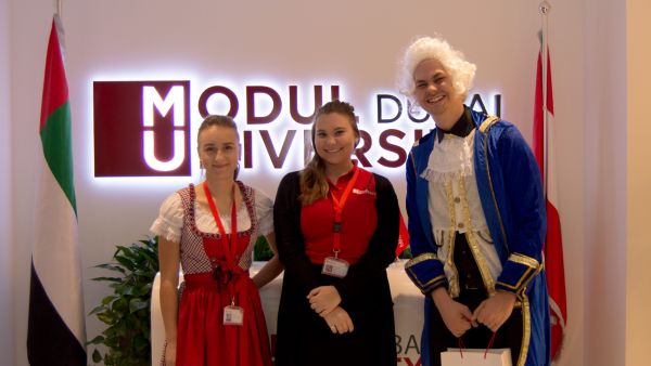 MODUL University Dubai representatives during the Orientation Week.