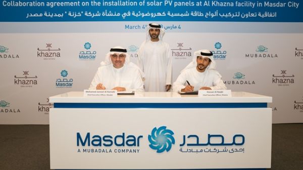 Under the terms of the agreement, Masdar’s Energy Services unit will install a solar PV system on the car park roof at Khazna’s Masdar City facility. 