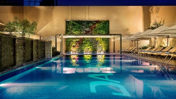 Natural plants and relaxing atmosphere at DAMAC Maison Cour Jardin outdoor Natural plants and relaxing atmosphere at DAMAC Maison Cour Jardin outdoor