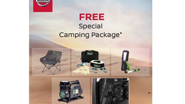 Nissan Patrol Safari owner will be entitled to a free special desert package that holds camping equipments.