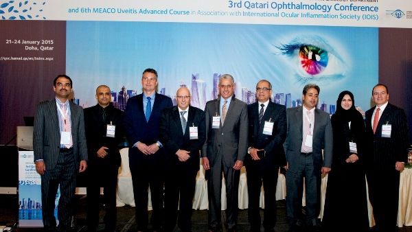 Dr. Maha Elshafei, Chairperson of the Board, and Senior Consultant Ophthalmologist, Vitreoretina at HMC's Ophthalmology Department speaking at the conference held in La Cigale Dr. Maha Elshafei, Chairperson of the Board, and Senior Consultant Ophthalmologist, Vitreoretina at HMC's Ophthalmology Department speaking at the conference held in La Cigale