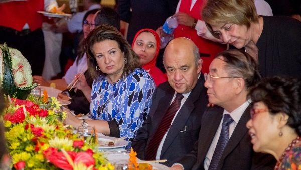 كان في استقبال ضيوف الحفل سها الترجمان مدير عام فندق رمسيس هيلتون.
