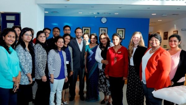 Richard Greene with GEMS teachers