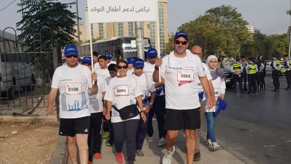 Samsung Electronics Levant chose to increase awareness about autism, where the employees ran to support this cause. 