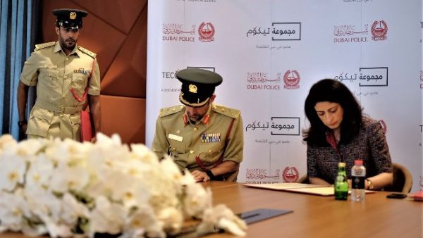 The first of their kind in the region, the smart police stations will offer smart services round-the-clock, including allied services that will operate without any human intervention. (Pictured here: Major General Abdullah Khalifa Al Marri, Commander-in-Chief of Dubai Police, and Dr. Amina Al Rustamani, Group CEO of TECOM Group.) The first of their kind in the region, the smart police stations will offer smart services round-the-clock, including allied services that will operate without any human intervention. (Pictured here: Major General Abdullah Khalifa Al Marri, Commander-in-Chief of Dubai Police, and Dr. Amina Al Rustamani, Group CEO of TECOM Group.)