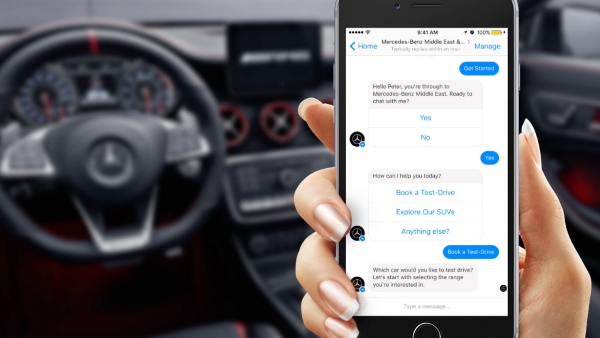 The first automotive brand in the world to adopt Facebook Messenger Chatbot technology 