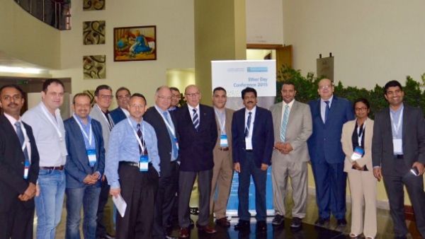The organizing committee of the conference and speakers pose for a group photo The organizing committee of the conference and speakers pose for a group photo