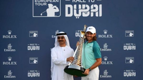 Congratulations to Jon Rahm, winner of DP World Tour, and Tommy Fleetwood, winner of Race to Dubai! (AFP)