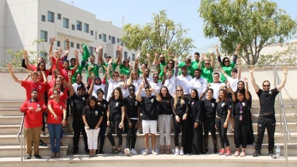 The community came together on around the high-line on campus for a community walk to promote sports and physical activity in recognition of the nation-wide event.