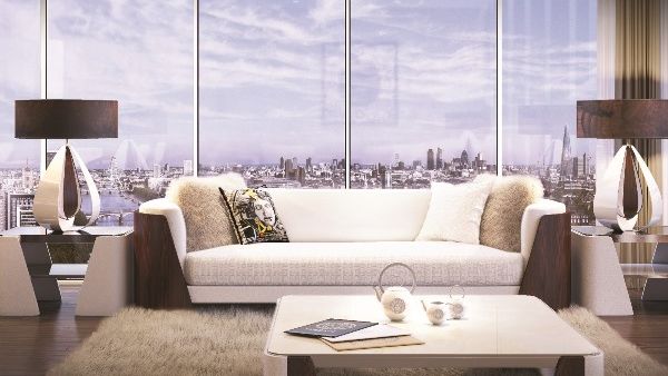 Unique to AYKON London One, Versace interior design raises the bar of luxury living in the capital