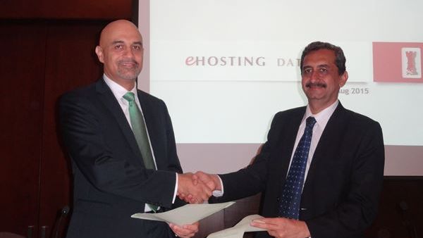 Mr. Yasser Zeineldin, CEO, eHosting DataFort and  Anil Somaiya, CTO,  ISSL after signing the MoU