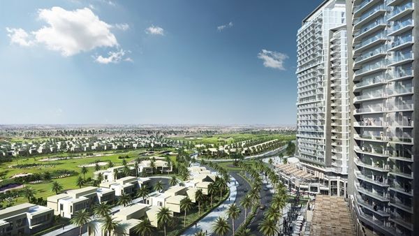 إطلالة مميزة على ملاعب الغولف الشاسعة من داماك ميزون دو فيل أرتيزيا