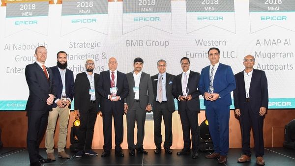 Epicor MENA Customer Excellence Award Winners.