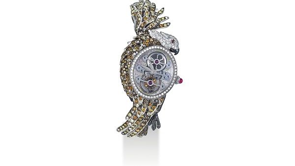 Lot 37 Boucheron a unique and exceptional 18k white gold And diamond-set Tourbillon Wristwatch