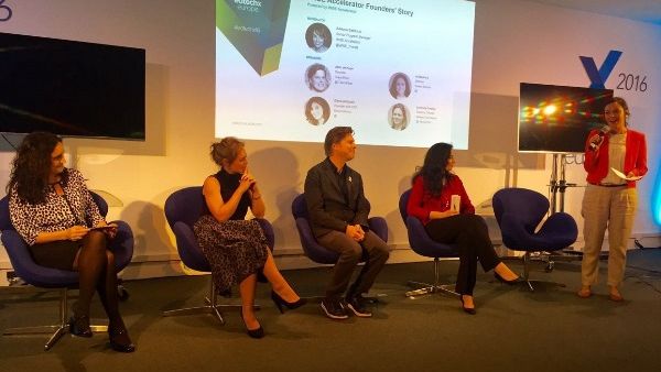The ‘Founder Stories’ session at EdTechXEurope 2016 in London The ‘Founder Stories’ session at EdTechXEurope 2016 in London